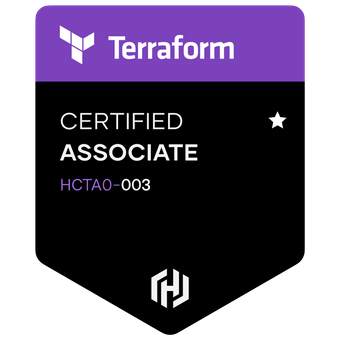 Terraform Associate Certification badge